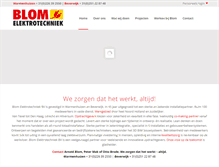 Tablet Screenshot of blomelektrotechniek.nl